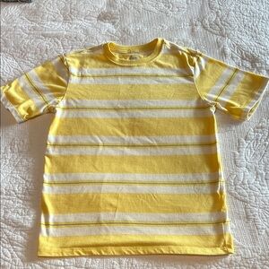 Wonder Nation Yellow and White Striped Tee